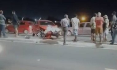 Acidente entre carro e moto deixa feridos em Juazeiro