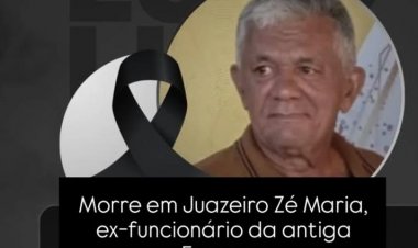 Faleceu nesta segunda-feira (20), o ex-funcionário da antiga Franave, José Maria de Souza, carinhosamente conhecido por Zé Maria