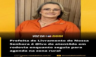A prefeita de Livramento de Nossa Senhora Joanina Sampaio (PSB), passou por um momento de tensão na tarde desta terça-feira (21) após ser alvo de um atentado na BA-152, nas proximidades da comunidade de Tabuleiro.