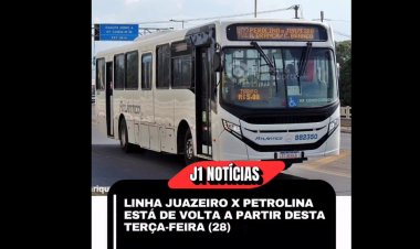 A linha Juazeiro (BA) x Petrolina (PE) estará de volta de forma emergencial dia 28/04/2026, retomando um papel fundamental na mobilidade diária da região do Vale do São Francisco