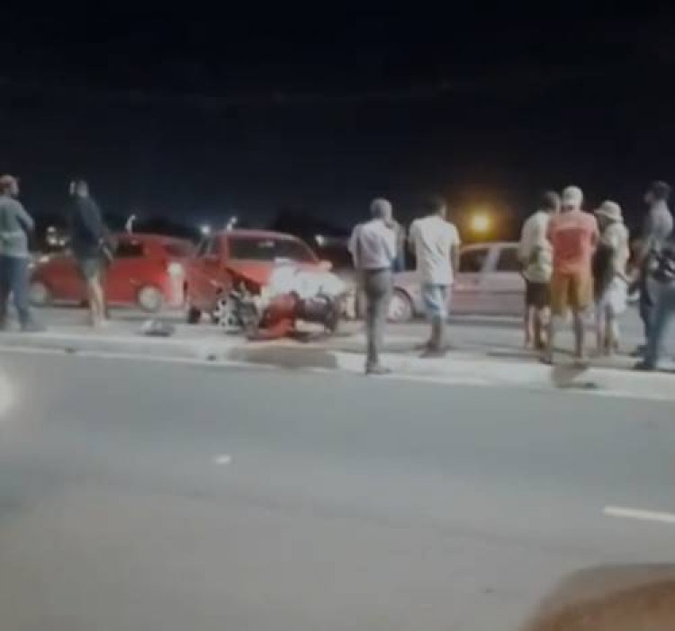 Acidente entre carro e moto deixa feridos em Juazeiro