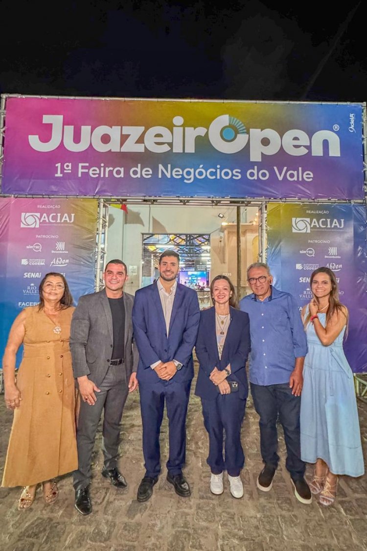 Jordávio Ramos recebe presidente da Associação Comercial da Bahia em Juazeiro durante a 1ª Feira de Negócios do Vale do São Francisco