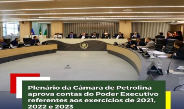 CONTAS APROVADAS  | Na Sessão Ordinária desta terça-feira (12),
