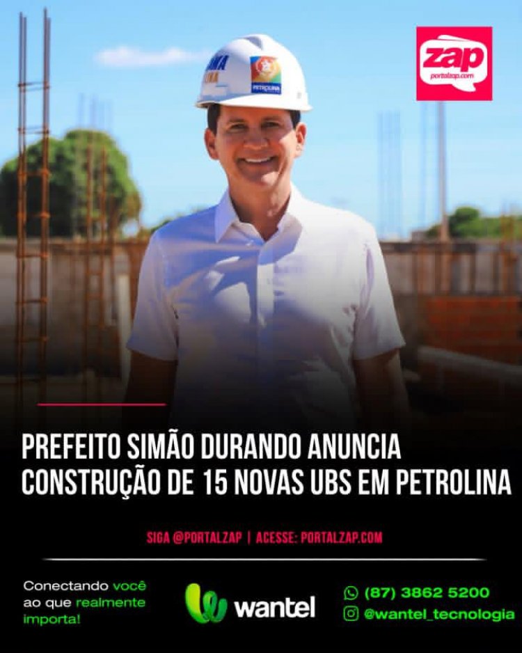    Olha o tanto de UBS chegando na zona rural de Petrolina