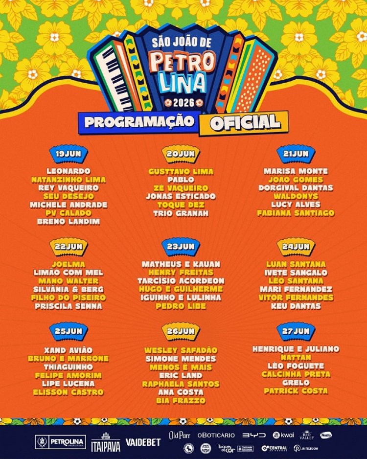 Nos vemos no campo Pátio Ana das Carrancas, de 19 a 27 de junho 