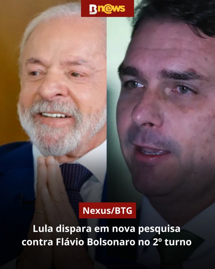Uma pesquisa Nexus/BTG divulgada nesta segunda-feira (25) revela que o presidente Luiz Inácio Lula da Silva (PT) tem 47