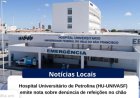 O HU-Univasf informa que o serviço de refeições cumpre normas seguras de preparação e destinação de alimentos aos usuários