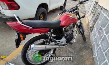 PM apreende motocicleta com sinais de adulteração durante abordagem no distrito de Pilar, em Jaguarari