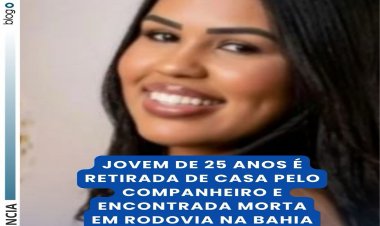 Uma mulher identificada como Yasmim da Silva Santos, de 25 anos, foi encontrada morta na madrugada deste domingo (24)