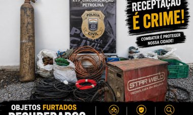 PRISÃO EM FLAGRANTE POR RECEPTAÇÃO E RECUPERAÇÃO DE OBJETOS FURTADOS