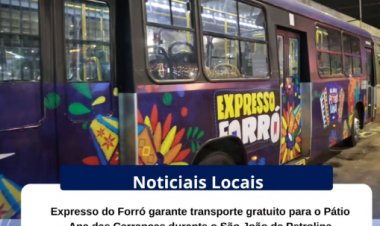 Os forrozeiros que vão prestigiar o Melhor São João do Brasil contam com uma opção prática, segura e gratuita para chegar ao Pátio de Eventos Ana das Carrancas