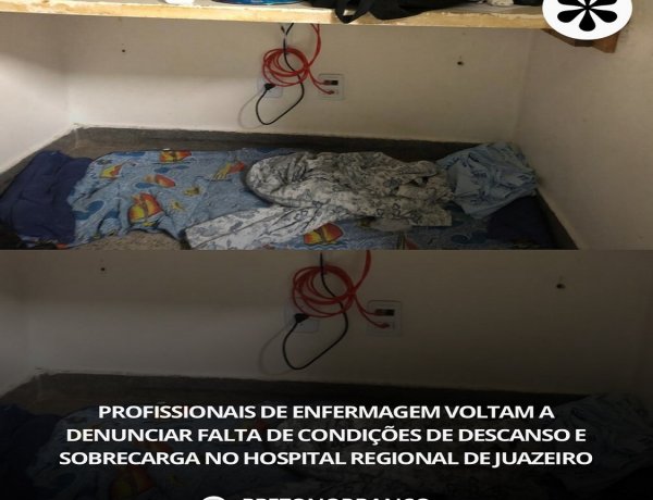 Profissionais de enfermagem que atuam no Hospital Regional de Juazeiro (HRJ)