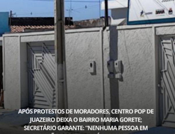 O serviço do Centro de Referência Especializado para População em Situação de Rua (Centro POP), que funcionava na Rua Elizabeth Safira, no bairro Maria Gorete, em Juazeiro, na região Norte da Bahia