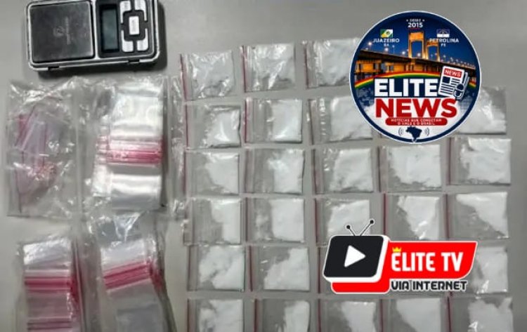 CIPE-Caatinga prende suspeito e apreende 29 papelotes de cocaína no distrito de Pilar, em Jaguarari (BA)