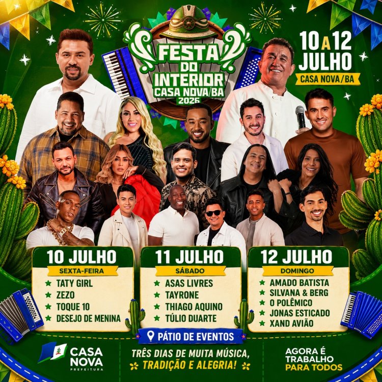 FESTA DO INTERIOR 2026 – CASA NOVA/BA