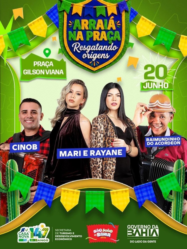 CASA NOVA CELEBRA 147 ANOS COM PROGRAMAÇÃO ESPECIAL DE ESPORTE, CULTURA E GRANDES SHOWS