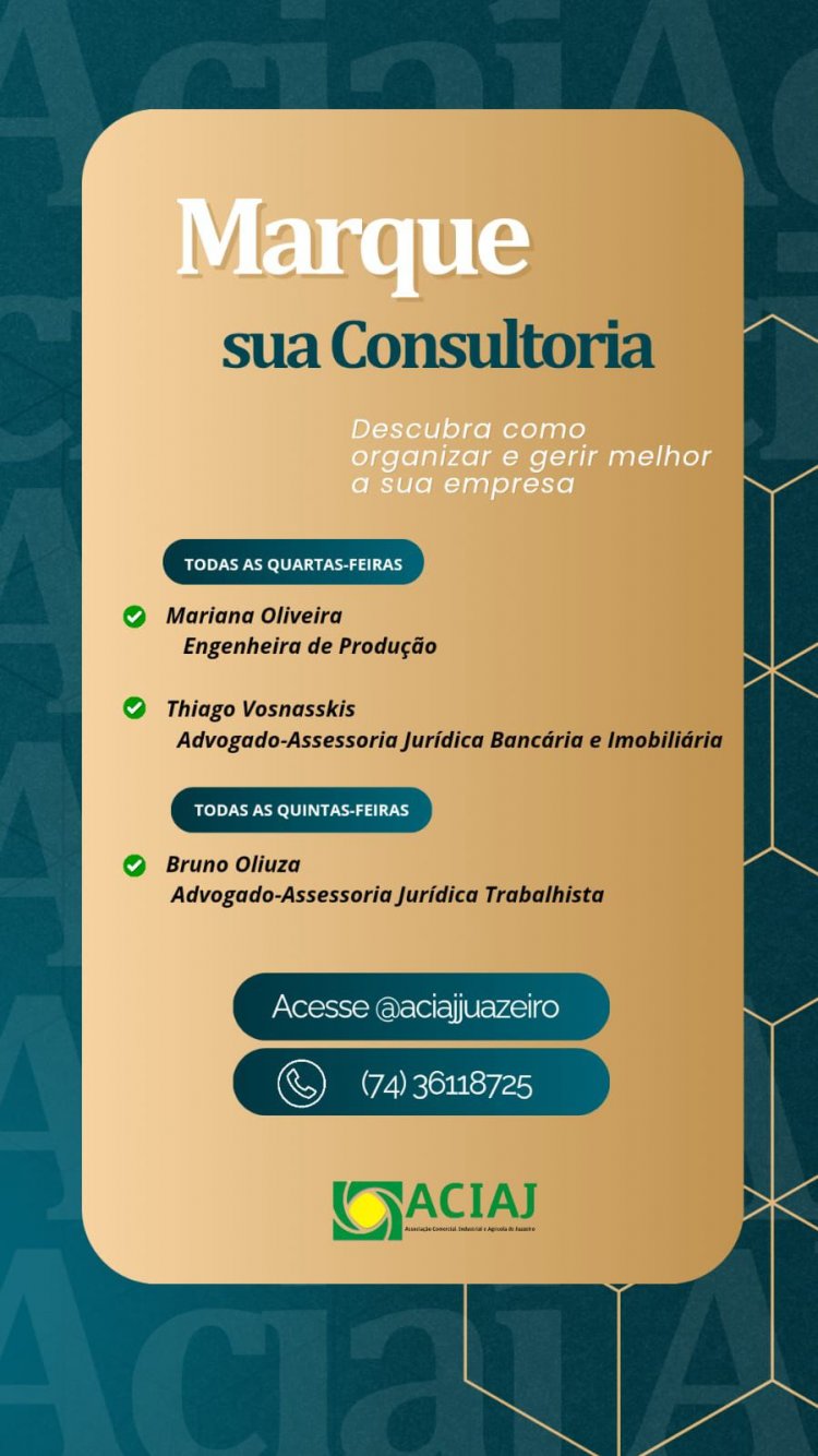 Aciaj Juazeiro oferece consultorias especializadas para fortalecer empresas na região