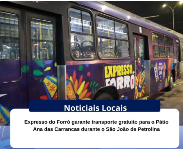 Os forrozeiros que vão prestigiar o Melhor São João do Brasil contam com uma opção prática, segura e gratuita para chegar ao Pátio de Eventos Ana das Carrancas