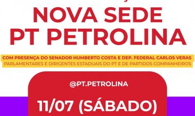 PT inaugura nova sede em Petrolina e amplia mobilização política para as eleições de 2026