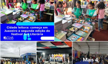 Cidade leitora: começa em Juazeiro a segunda edição do festival Juá Literária