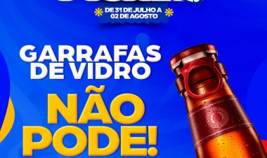 Prefeitura de Senhor do Bonfim reforça proibição de garrafas de vidro durante os festejos de Carrapichel
