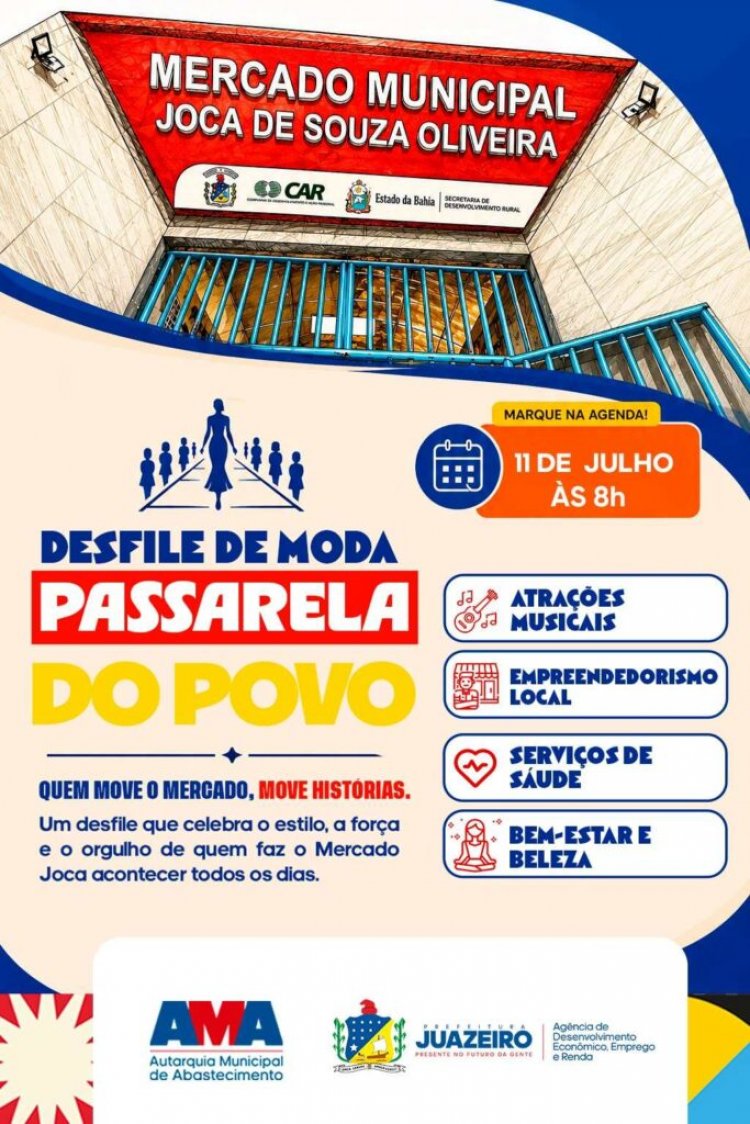 Moda, inclusão e desenvolvimento econômico: Mercado Joca de Souza recebe primeira edição da Passarela do Povo