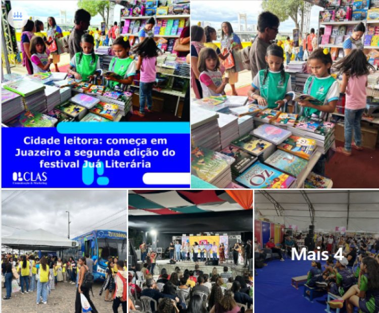 Cidade leitora: começa em Juazeiro a segunda edição do festival Juá Literária