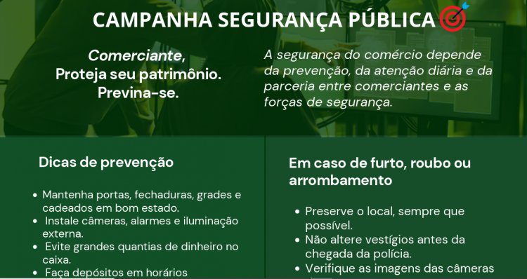 Aciaj Juazeiro lança cartilha de segurança para orientar comerciantes na prevenção de crimes